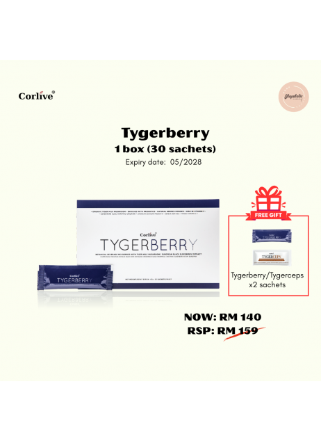 Corlive【Tygerberry (30 sachets) FREE 2x Tygerberry/ tygerceps sachets】(商家1-3天發貨)