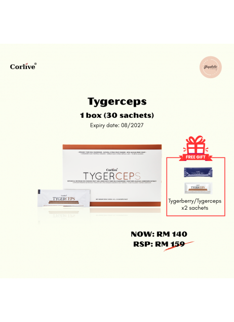 Corlive【Tygerceps (30 sachets) FREE 2x Tygerberry/ Tygerceps sachets】(商家1-3天發貨)