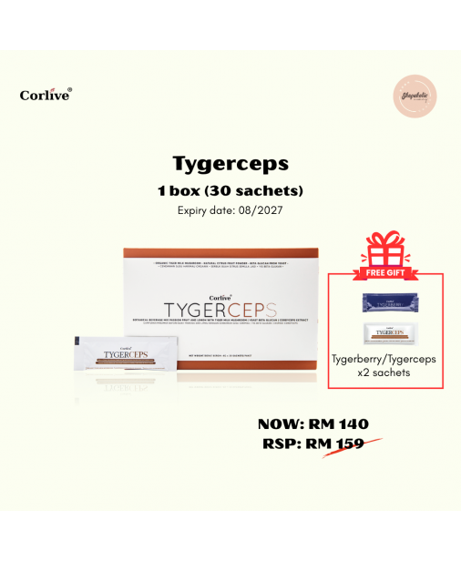 Corlive【Tygerceps (30 sachets) FREE 2x Tygerberry/ Tygerceps sachets】(商家1-3天發貨)