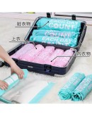 搖媽推薦【衣物棉被 真空收納手捲壓縮袋】收納博士｜免抽氣 旅行 收納袋 行李箱專用 (現貨）