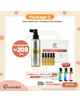 【Essential Package C : Tonic 120ml + Ampoule 5ml x5】【商家2-3天發貨】