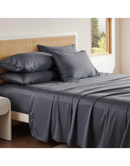 Katin Life【Deep Gray | 4 IN 1 Bedset | 100% Pure Egyptian Cotton】