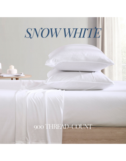 Katin Life【Snow White | 4 IN 1 Bedset | 100% Pure Egyptian Cotton】