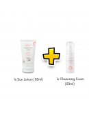 UNID【Set B - Sun Lotion 50ml x1 + Cleansing Foam 50ml x1 】【商家1-3天發貨】 